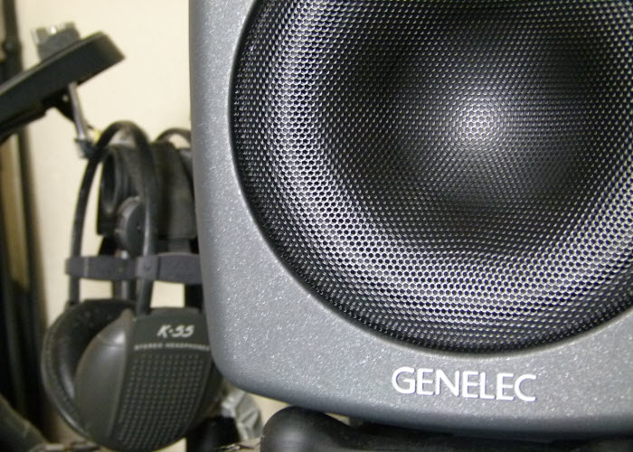Genelec 8040B monitors great for mixing and mastering the final audio recordings